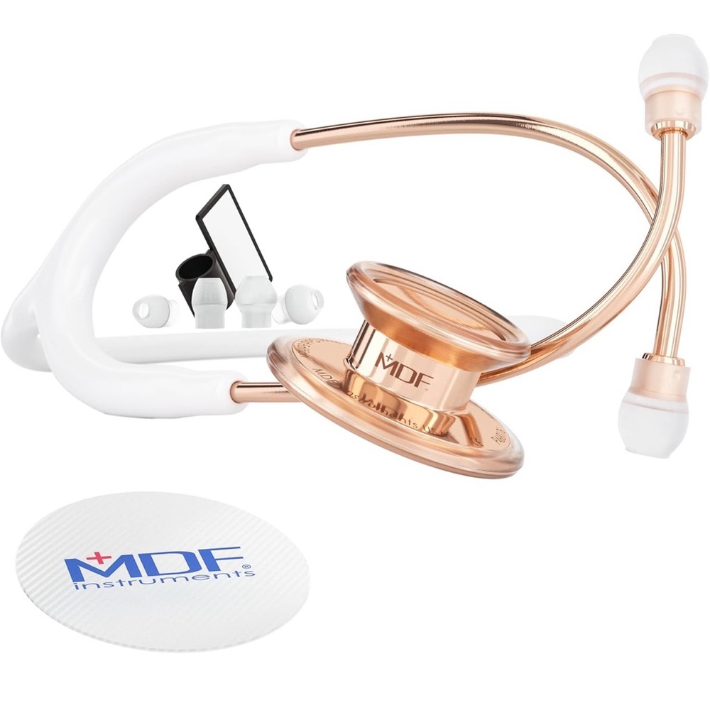 Rose Gold and White Stethoscope